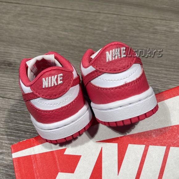Nike Dunk Low Rose Pink/White Classic TD 5C - Picture 5 of 9